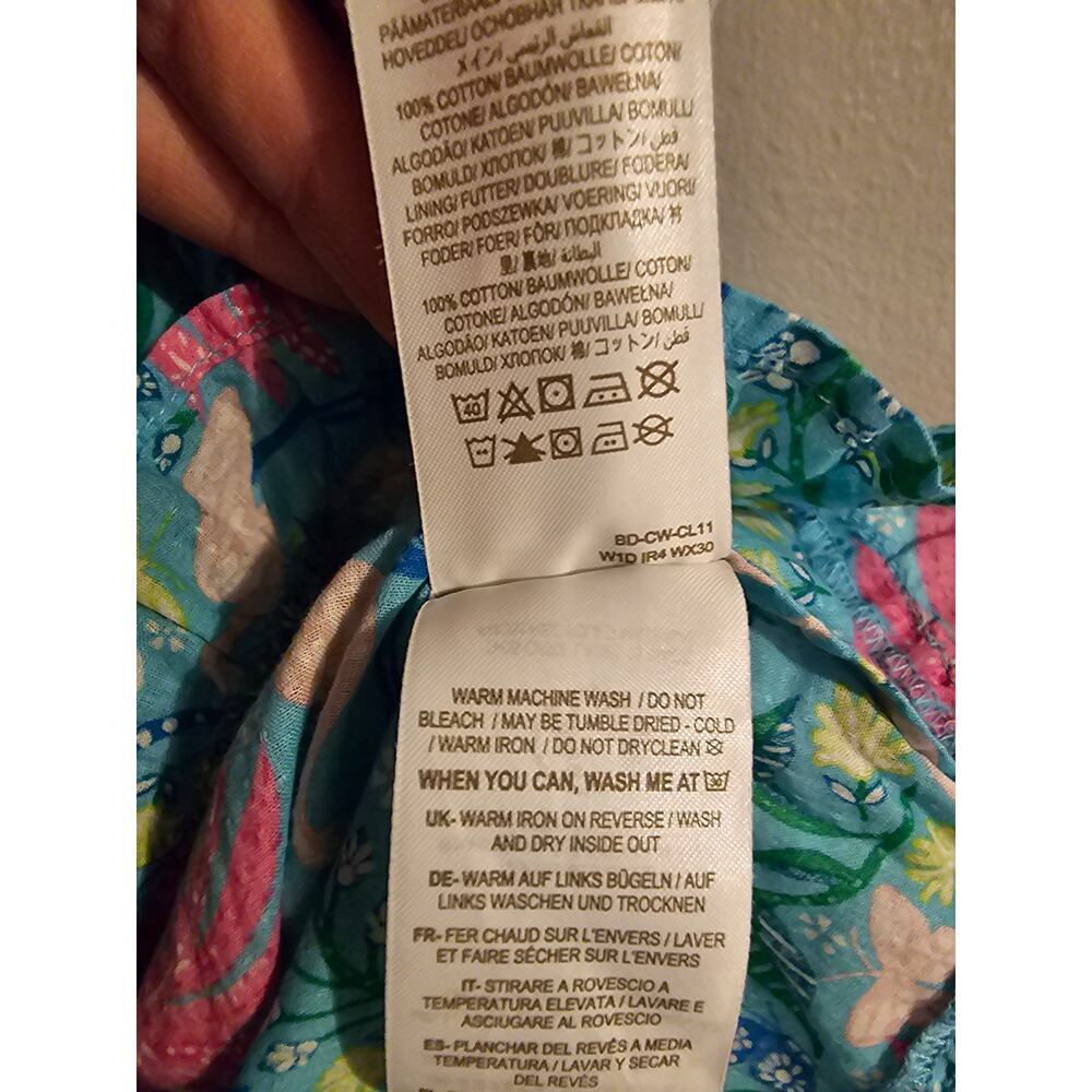 Boden flamingo tropical print girls romper ruffle hem sz 13/14 youth K98 - Picture 6 of 7